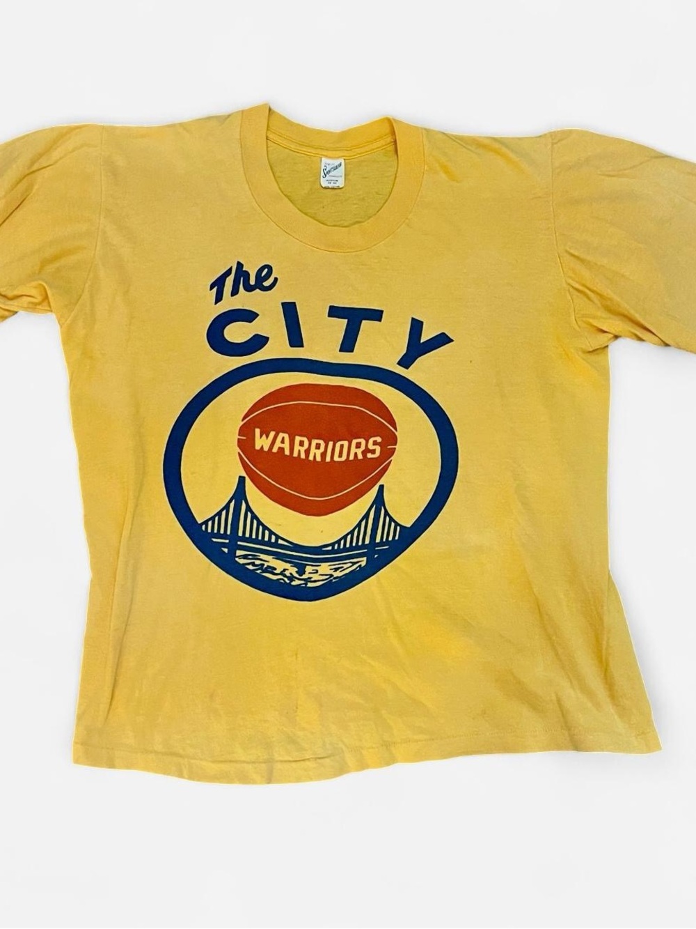 Vintage yellow Golden State Warriors "The City" t-shirt